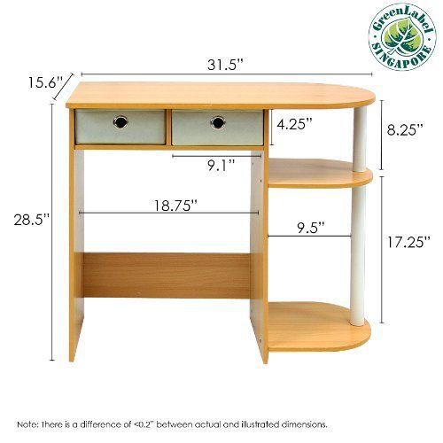 New desk workstation wood home office computer furniture table laptop student for sale