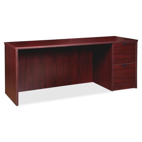 Lorell llr79028 prominence series mahogany laminate desking for sale