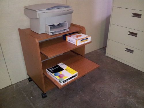 TABLE FOR PRINTER OR COPIER OAK LAMINATE MOBILE