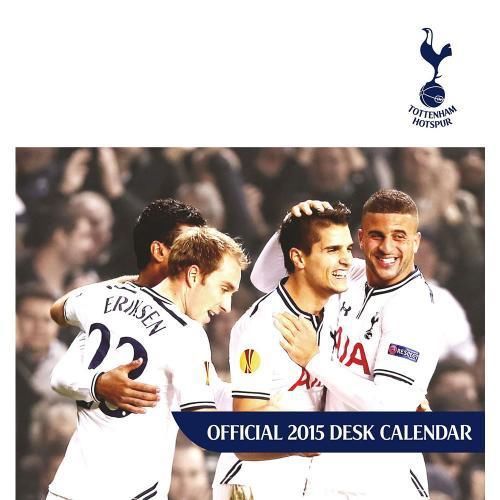 NEW OFFICIAL TOTTENHAM HOTSPUR FOOTBALL CLUB 2015 DESK CALENDAR DESKTOP OFFICE