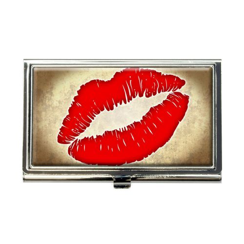 Kissing Lips Business Credit Card Holder Case