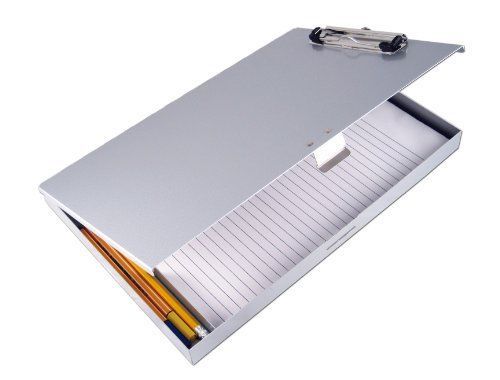 Saunders 45300 Storage Clipboard, 1/2&#034; Capacity, 8-1/2w X 12h, Gray