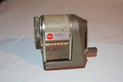 Vintage Apsco Premier Portable Pencil Sharpener Type 4a Mid-Century