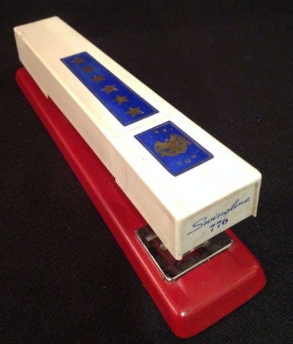 Rare Swingline 776 Vintage Stapler~American Flag USA Eagle Stars RED WHITE BLUE