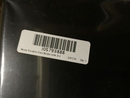 Avery durable view binder with 3-inch slant ring, black free shipping ! for sale