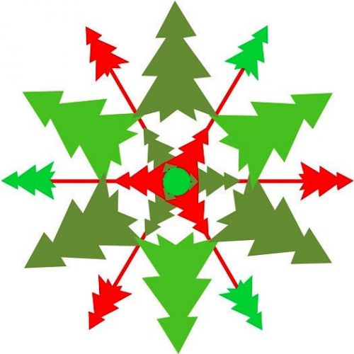 30 Custom Christmas Tree Snowflake Personalized Address Labels