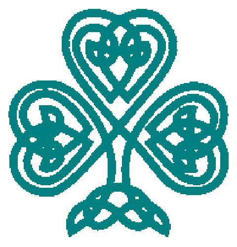 30 Custom Teal Celtic Shamrock Personalized Address Labels