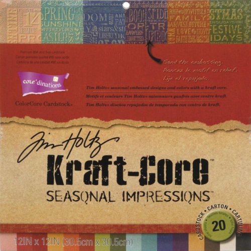 Darice Core-dinations Kraft Core By Tim Holtz 12-in x 12-in 20/Pkg GX193000