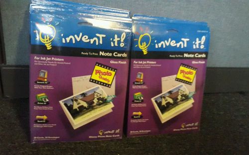 New Hammermill Invent it glossy photo note cards &amp; envelopes