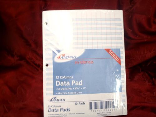 Ampad Evidence 12 Columns Data Pad