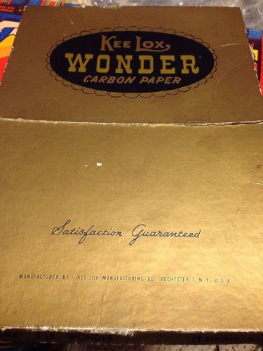 KEE LOX WONDER CARBON PAPER IN ORIGINAL BOX