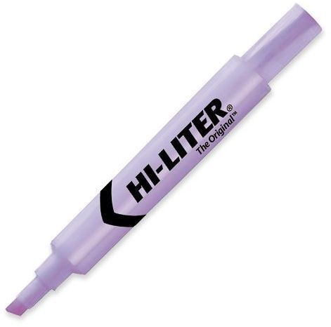 Desk style chisel tip fluorescent purple box of original highlighter 24060 for sale