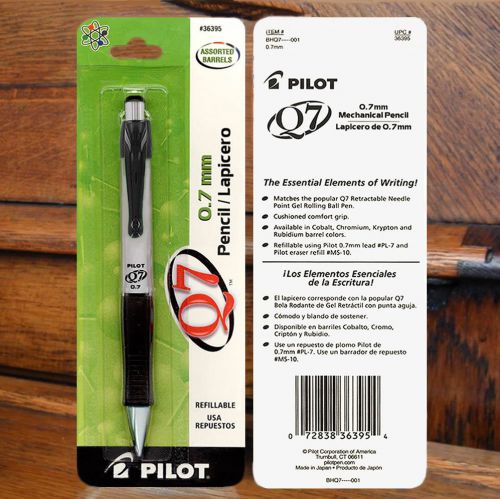 NEW SEALED PILOT Q7 MECHANICAL PENCIL CHROMIUM 0.7mm 36395