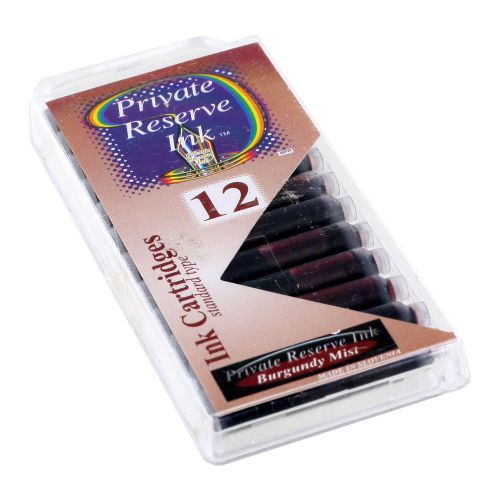 Private reserve ink short international ink cartridges pack of 12  burgundy mist for sale