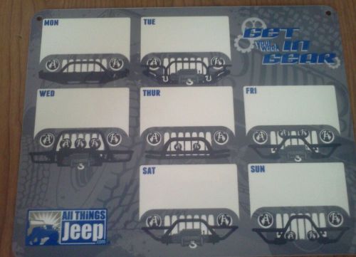 Get in Gear Dry Erase Board JEEP