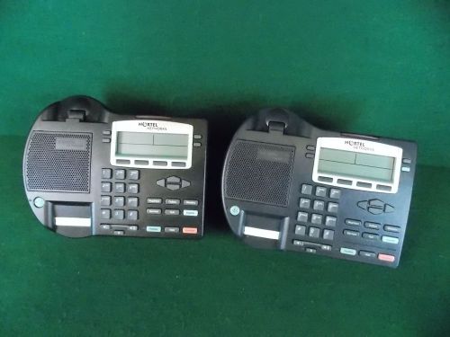 Nortel Networks IP Phone 2002 NTDU91 Internet Telephone Silver Bezel (LOT OF 2)^