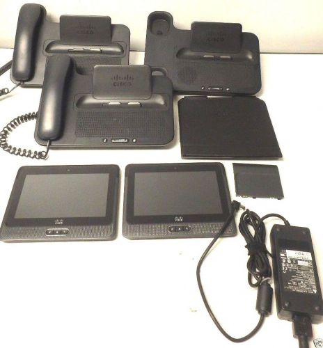 CISCO CIUS TABLET &amp; TELEPHONE LOT - CIUS-MS-HS V01 CIUS-7-K9 V01 LOOK &amp; READ