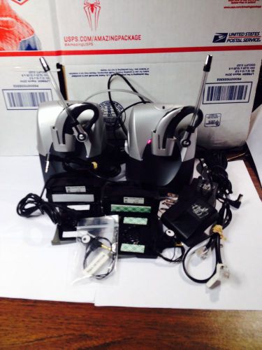 2 Plantronics DELUXE  CS70NC W/ 2 HL10 Lifters W/ 2  &#034;Ring Detector&#034; Mics