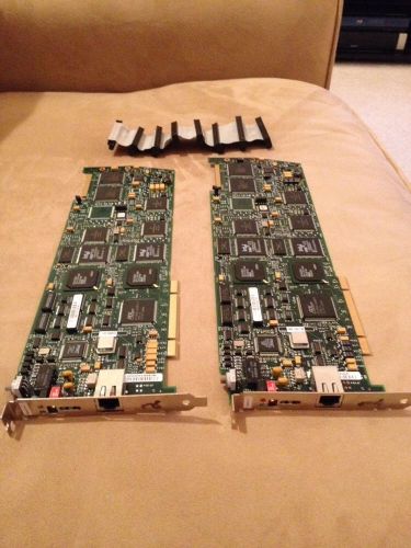 Lot of 2 Dialogic 04-1607-001 Voice Processing Media Board/Card Model TI SPAN-Z