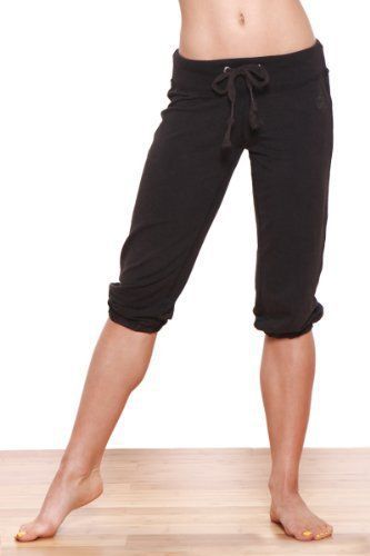 Green Apple Women&#039;s 19-Inch Old School Crop Sweat Pant, Black, Medium