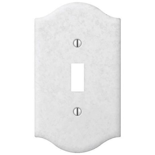 Satin Silver Steel Switch Wall Plate-1TGL STN/SLV WALLPLATE