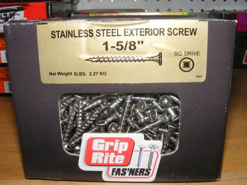 5 lbs 1&amp;5/8&#034;  stainless screws exterior screws #2 for sale