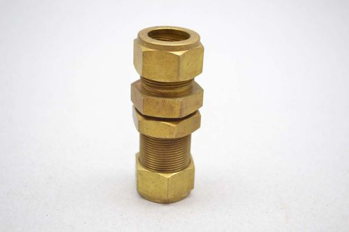 NEW SWAGELOK 3/4X3/4IN TUBE BULKHEAD UNION FITTING BRASS D430451