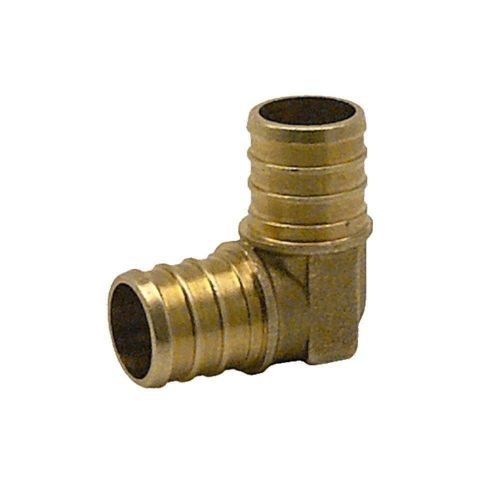 (100) 3/4&#034; PEX ELBOW - BRASS CRIMP FITTING - LEAD FREE - Everflow