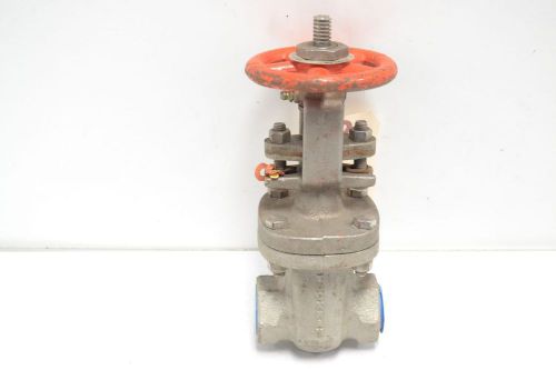 STOCKHAM 20-OS-316 214-1 200 STAINLESS THREADED 1 IN NPT GATE VALVE B294193