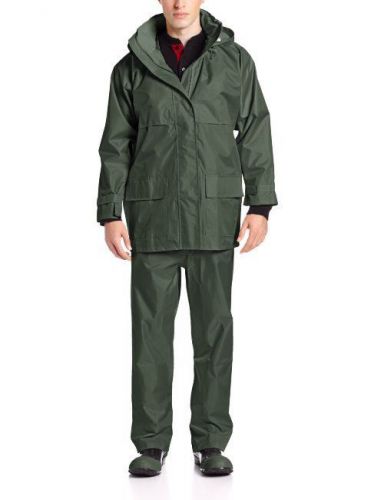 Open Road Green 100% Waterproof Forest Green 3-Piece Rainsuit Medium