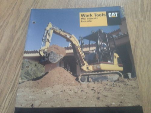 Caterpillar mini hydraulic excavator work tools brochure