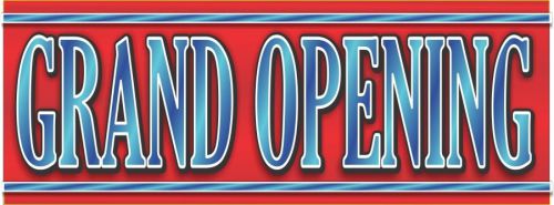 4&#039;x10&#039; GRAND OPENING BANNER 48&#034;x120&#034; XL Outdoor Indoor Sign Sale Now Open Soon