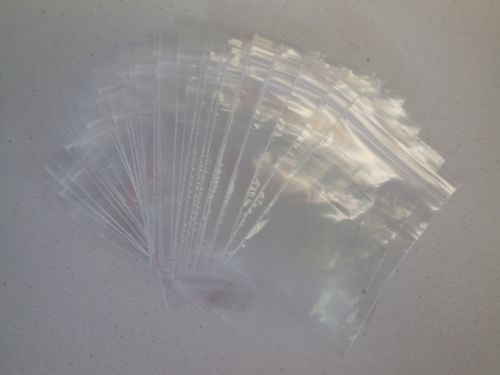 (33) 4&#034; x 3&#034;  Clear Plastic Zip Jewelry Retail Display Bags