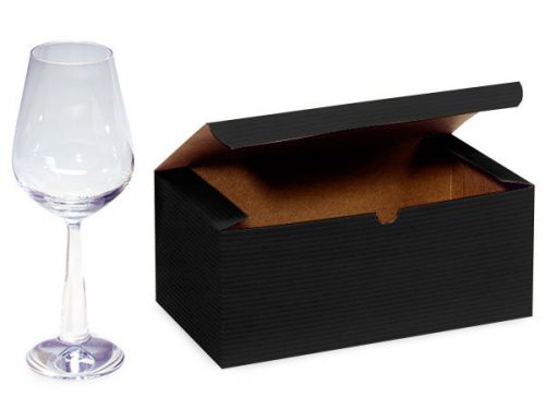 100 Black PinstripeTuckIt Kraft gift box