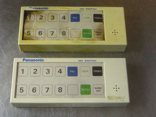 Panasonic Monitor Control Switch Model JS-750MK for POS system. LOT OF TWO
