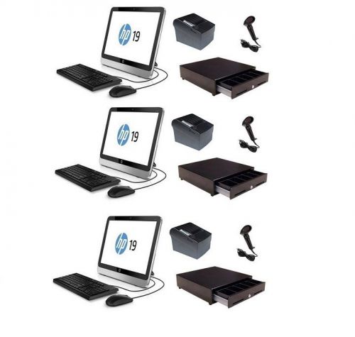 Three station all in one retail pos system for sale