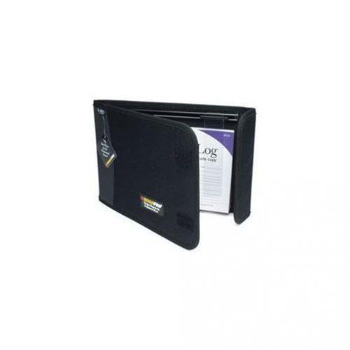 LOGBOOK COVER 2 POCKET W/SLIDER BLACK LB-002BK ROADPRO