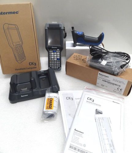 INTERMEC CK3a1 MOBIL COMPUTER + DOCK STATION, BATTERY, PISTOL GRIP &amp; POWER SPLY