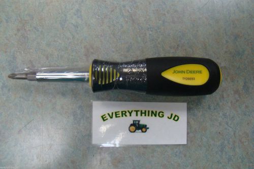 John Deere 6-in-1 Screwdriver with Bits - TY26693