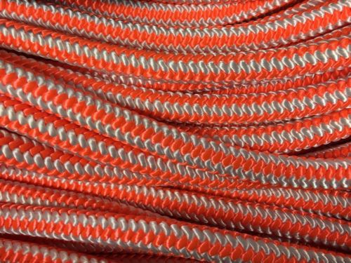 Pelican Orange White Climbing Rope 1/2&#034; x 150&#039; with Bag POW12150