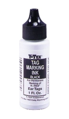 Y-tex tag eartag marking ink black all-weather 1oz bottle livestock cattle swine for sale