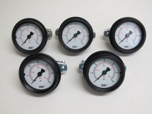 (5x) WIKA, Panel Mount Pressure Gauge 2&#034; (50mm), 0-30 PSI, 1/8&#034; MPT