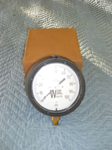 WGTC 4.5&#034; 0-100 PSI Pressure Gauge, 1/4&#034; NPT conn.