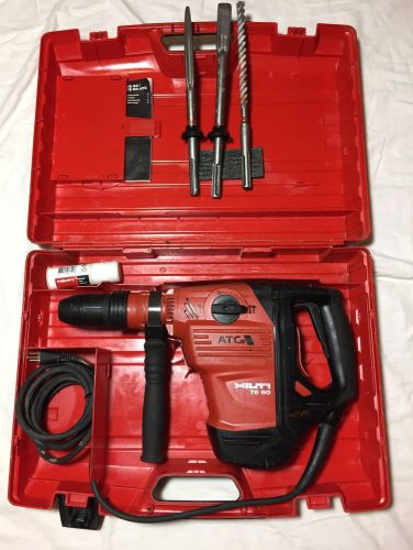 HILTI TE-60 ATC COMBIHAMMER ROTARY DRILL w/ 3 bits