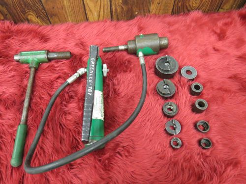 Greenlee Textron Slug Buster Punch Set w/ 767 Hydraulic Hand Pump