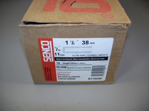 Senco products, inc. 16x7/16 crown x1-1/2eg staple n17bab for sale