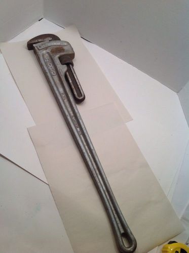 Used ridgid 836 36&#034; aluminum heavy duty plumbing pipe wrench made in usa for sale