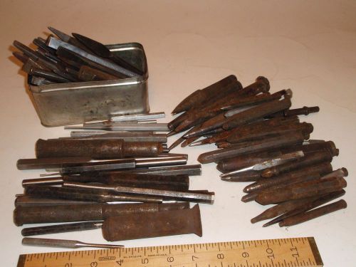 Huge Craftsman Mayhew &amp; other chisel &amp; punch tool set some Blacksmith made