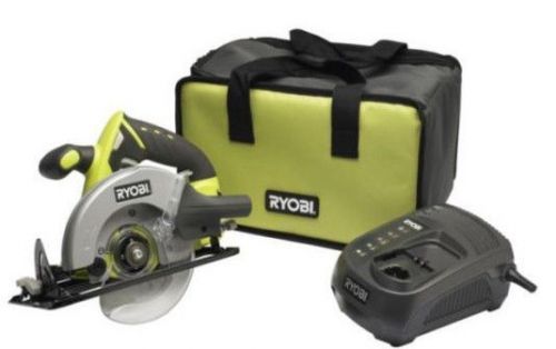 Ryobi LCS1801 Circular Saw 18V Volts Lithium Ion One+ Kit Battery Charger Bag