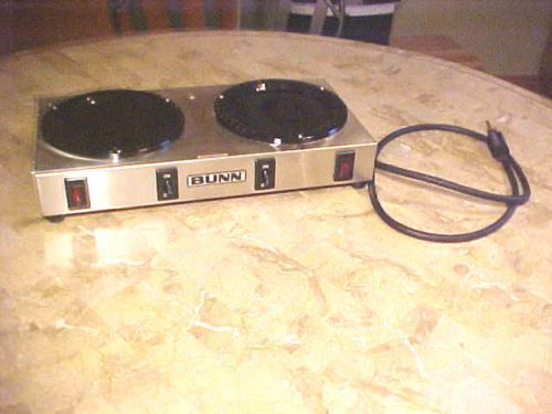 BUNN HOT PLATE WARMER MODEL WX2 06310-0004 USA 2.2 AMP 120V 260 WATTS 14&#034;X7&#034;